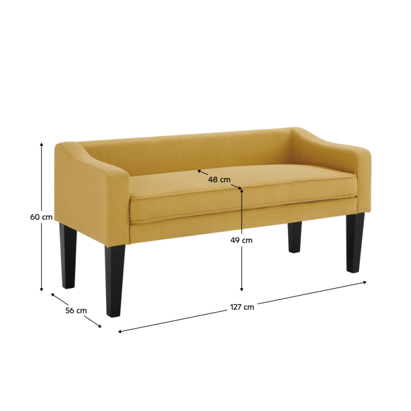 Bancă, galben, FIRONA