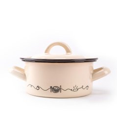 Emajlirana posuda s poklopcem 18 cm/2,0 l Linea decor
