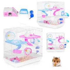Cușcă pentru hamsteri și rozătoare cu echipament