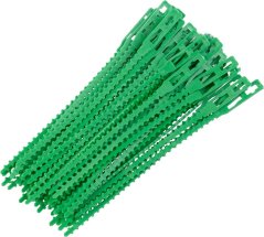 Taśma do podwiązywania roślin Strend Pro, opakowanie. 50 szt., zielone, 130 mm