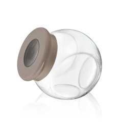 Staklenka za hranu 750 ml sa silikonskim poklopcem mix