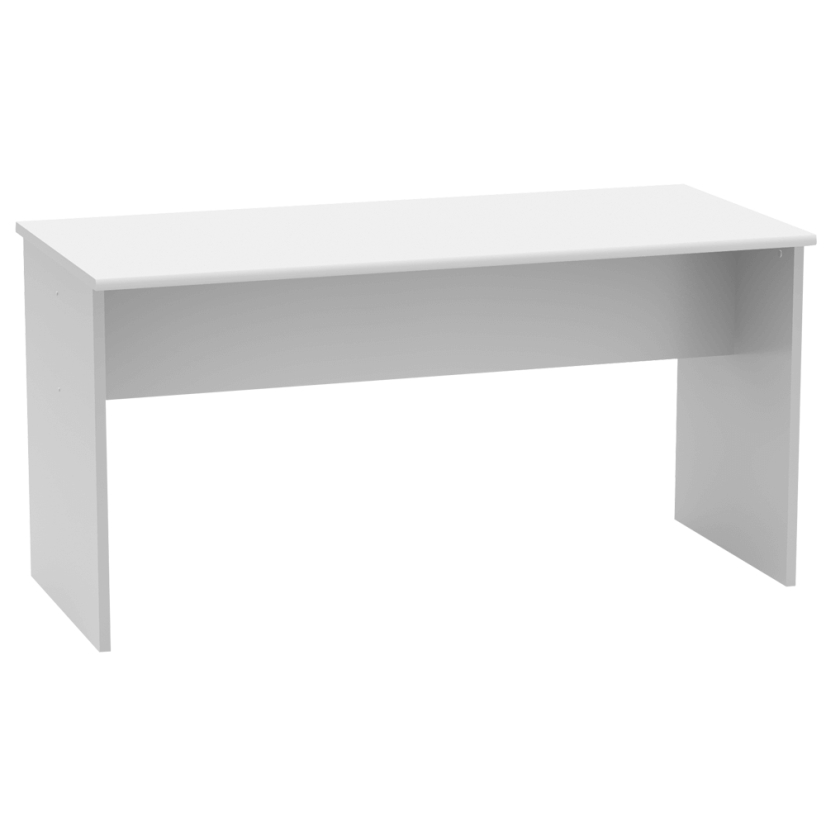 Büroschreibtisch, doppelseitig, weiß, JOHAN 2 NEW 08