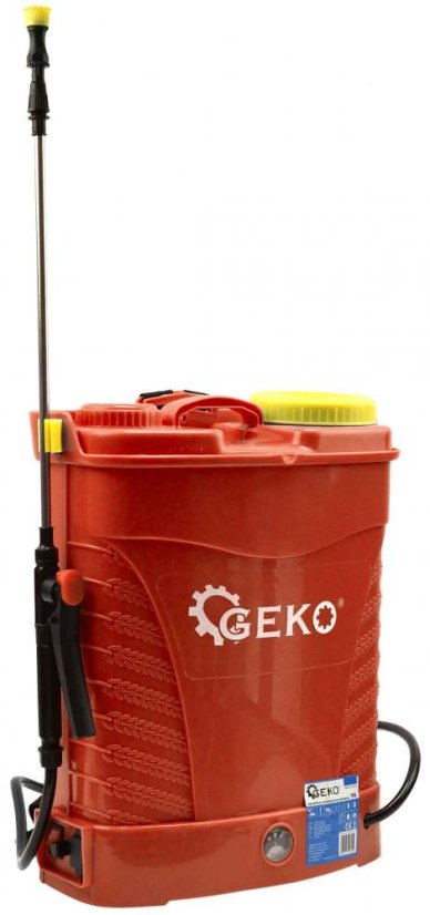 Akkusprühgerät 16 Liter, Akku 12V-8Ah, rot, GEKO