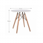 Blagovaonski stol, bijela/bukva, promjer 60 cm, GAMIN NEW 60