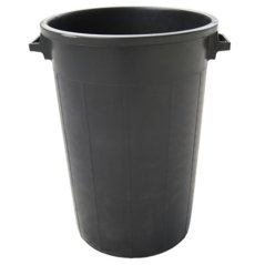 Bačva 120l crna plastika X KLC (akce)