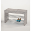 Ławka ze stojakiem na buty, beton/chrom, LUSIA