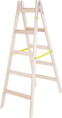 Strend Pro ljestve, 5 prečki, drvene prečke, 1,6 m, maks. 150 kg