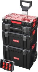 Box QBRICK® System PRO Set 5 in 1 – Wagen, Werkzeugkasten, Werkzeugkoffer, Organizer 100 und Multi, 5-teiliges Set Werkzeugkästen