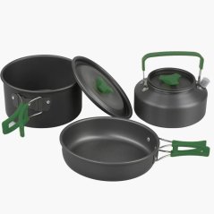 Set de vase pentru camping, 3 piese