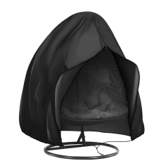 Schutzhülle für Hängedoppelsessel, schwarz, COVER TYPE 2