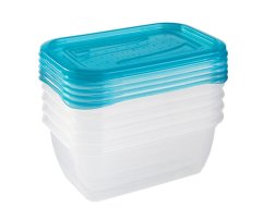 Posuda za hranu UH set 5 FREDO FRESH, 5x0,5L, za zamrzivač, pravokutna KLC