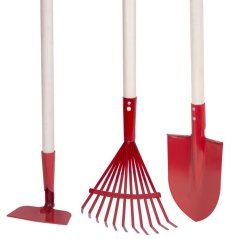 Zestaw narzędzi Strend Pro Herrison 9357G, ogrodnictwo, grabie - łopata - motyka, mini, 900 mm