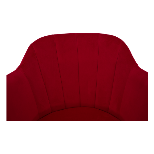 Okretna stolica, baršunasta tkanina, oxy fire crvena/bukva, DALIO