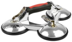 Aluminium-Saugnapf für Glas 3 x 125 mm, Tragfähigkeit 190 kg, HART