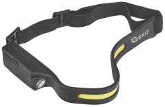 Latarka czołowa z czujnikiem ruchu LED COB 3W+1W 350 lm, 1200 mAh, GEKO