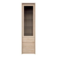 Vitrina s predalom 1W3S, hrast sonoma, NORTY TIP 4