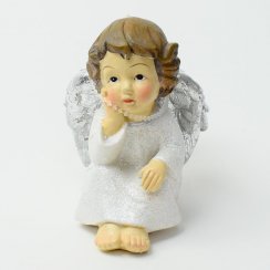 Figurină de înger 7x7x9 cm polirășină