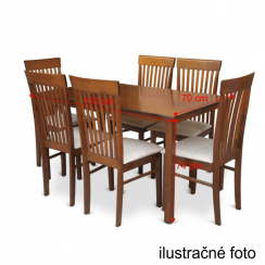 Blagovaonski stol, orah, 110x70 cm, ASTRO NOVO