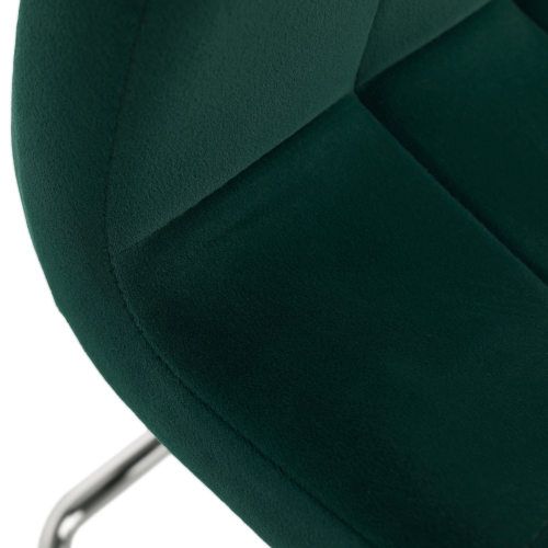 Jedilni stol, tkanina emerald Velvet/krom, SALOMA NEW