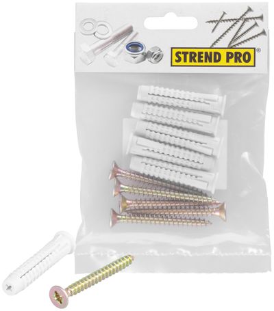 Surub si diblu Strend Pro PACK ZH 6x60/10x50 mm, PZ, Zn, pentru material tubular, universal,, ambalaj. 5 buc