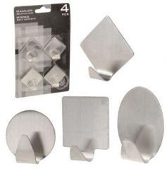 Samoljepljive kuke od nehrđajućeg čelika 4d set