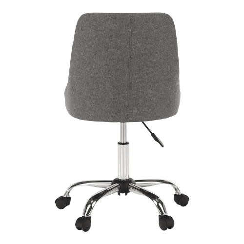 Krzesło biurowe, szary/chrom, EDIZ