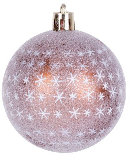 Bombki MagicHome, 9 szt., brązowe, matowe, z dekoracją, na choinkę, 6 cm