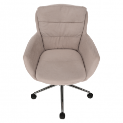 Krzesło biurowe, beżowa tkanina, KAILA