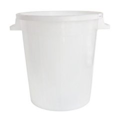 Fass 50l aus weißem Kunststoff KLC