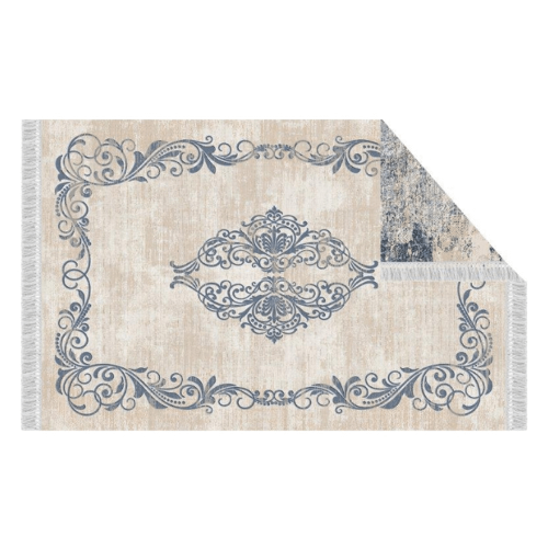 Dvostrani tepih, šara/plava, 120x180, GAZAN
