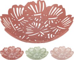 Košík na ovocie 27cm, farebný plast