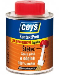 Ceys Kontaktpren lepilo s čopičem, 250 ml