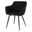 Dizajnerska fotelja, crna, TOPAZ