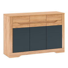 Kommode E, Gold-Craft-Eiche/Graphitgrau, FIDEL