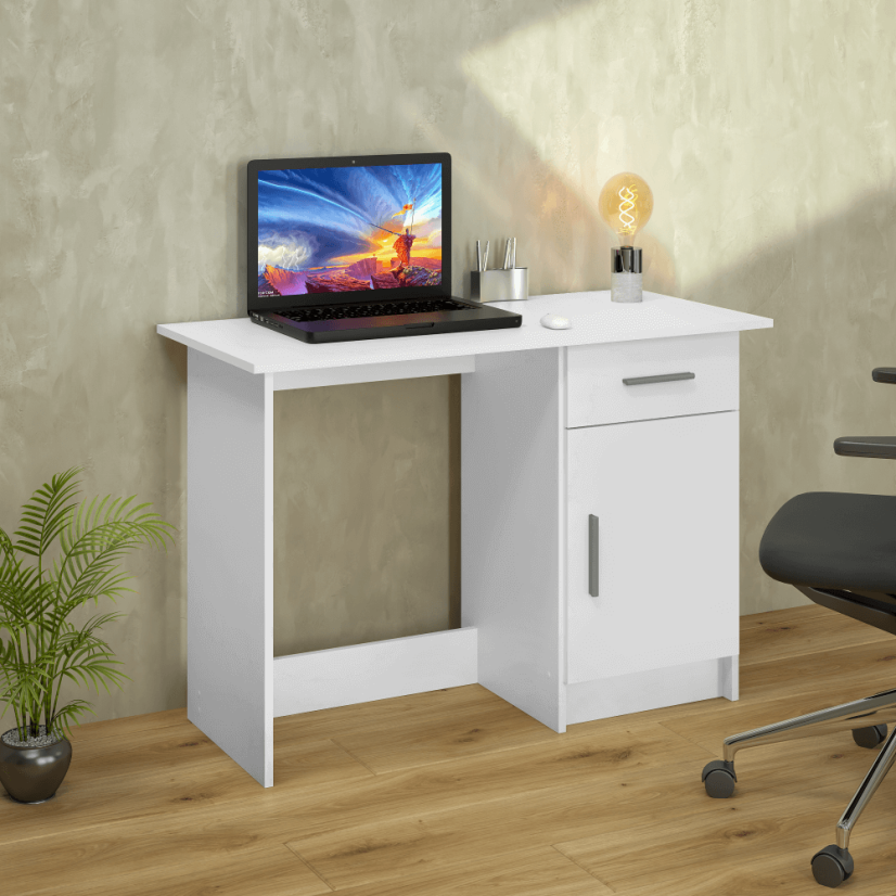 Universeller PC-Schreibtisch, weiß, SIRISS NEU