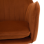 Designer-Sessel, Terrakotta-Samtstoff, AURIL