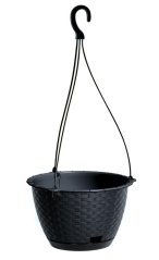 Hängepflanzgefäß UH o217mm RATOLLA atrazit Höhe 140mm Griff