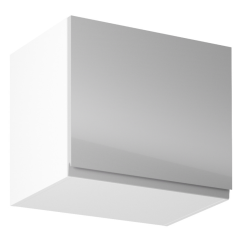 Oberschrank, Weiß/Grau Extra Hochglanz, AURORA G50K