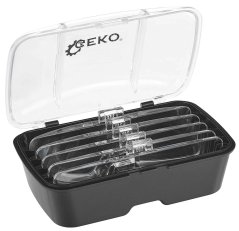 Zestaw lup z mocowaniem na głowę i oświetleniem LED, GEKO