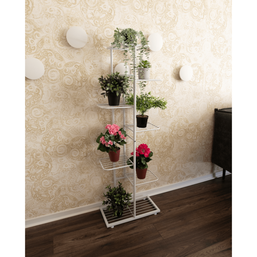 Metallständer für Blumen, weiß, BAMIR TYP 2