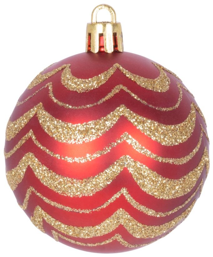 MagicHome Weihnachtskugeln, Set, 31 Stück, rot, für den Weihnachtsbaum