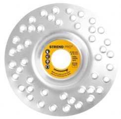 Strend Pro disk, 125 mm, brusni disk za drvo, sa rupama, za kutnu brusilicu