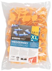 XL Strend Pro távtartó, kiegyenlítő, csempézés alatt, 1,5 mm, 13-22 mm, 100 darabos kiszerelés, műanyag, sötétsárga színű