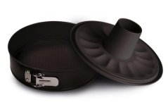 Forma tortová okrúhla o 30cm otváracia, 2 dná, nepriľnavý povrch, čierna GARDENIA