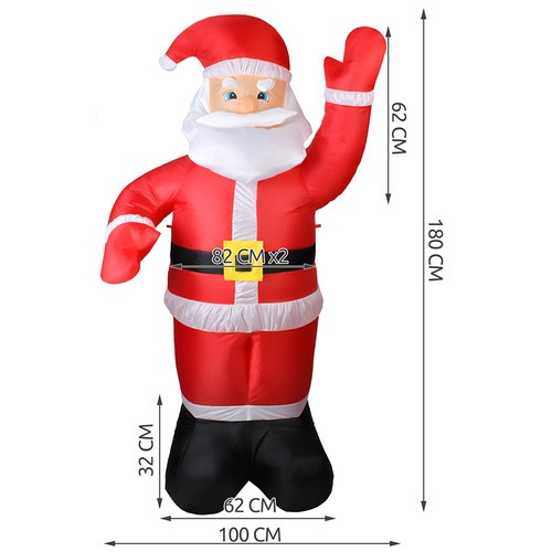 Aufblasbarer Weihnachtsmann 22624