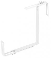 Věšák Strend Pro, bílý, kovový držák na truhlíkový květináč, bal. 2 ks