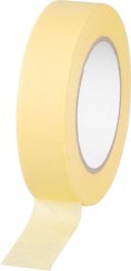 Taśma Strend Pro, 30 mm, dł.-50 m, 80°C, malowanie, maskowanie, klej, żółta