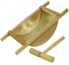 Tomatenreibeschale Holz/Edelstahl KLC