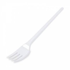 Gabel (PP) für den Mehrfachgebrauch weiß 18,5 cm, 50 Stück KLC