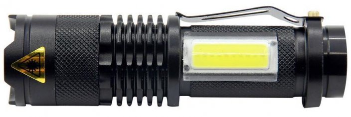 Lanterna Strend Pro NX1040, 3 W, 70+65 lm, cu lumină laterală, Zoom, 1xAA, sellbox 12 buc